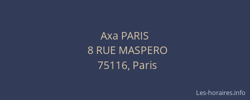 Axa PARIS