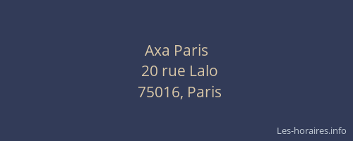 Axa Paris