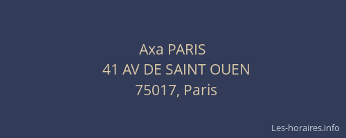Axa PARIS