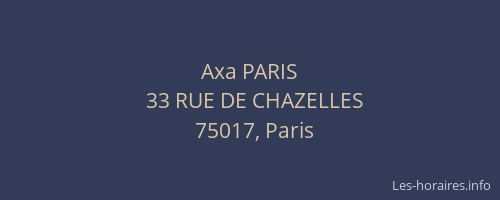 Axa PARIS