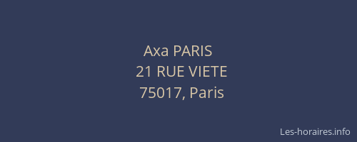 Axa PARIS