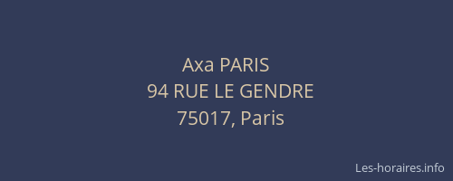 Axa PARIS