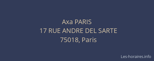 Axa PARIS