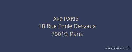 Axa PARIS