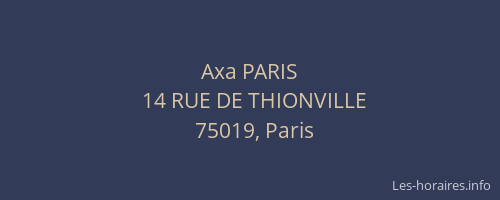Axa PARIS