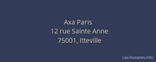 Axa Paris