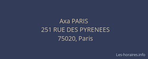 Axa PARIS