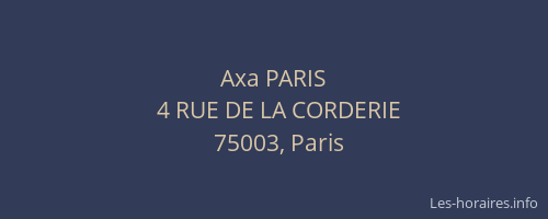 Axa PARIS