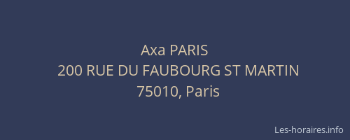 Axa PARIS
