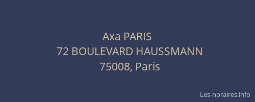 Axa PARIS