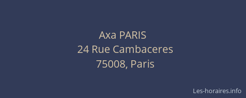 Axa PARIS
