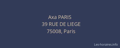 Axa PARIS