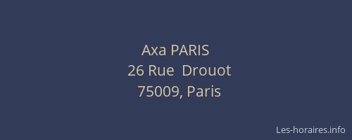 Axa PARIS