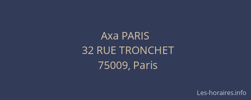 Axa PARIS