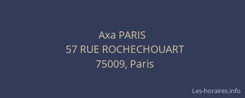 Axa PARIS