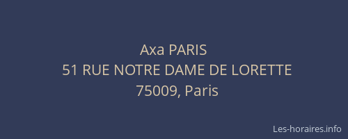 Axa PARIS