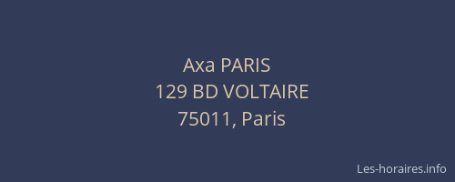 Axa PARIS