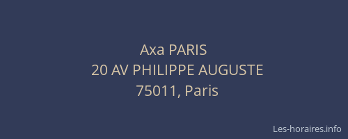 Axa PARIS