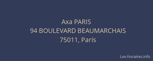 Axa PARIS
