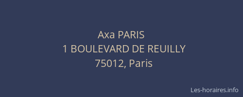 Axa PARIS