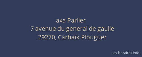 axa Parlier
