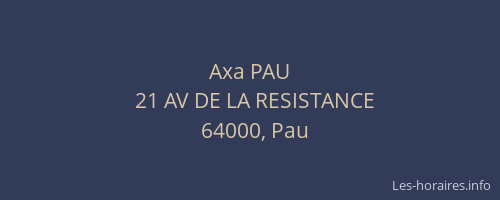Axa PAU