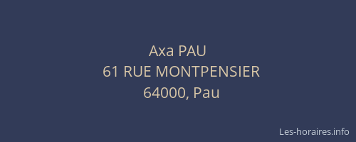 Axa PAU