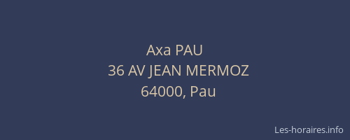 Axa PAU