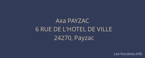 Axa PAYZAC