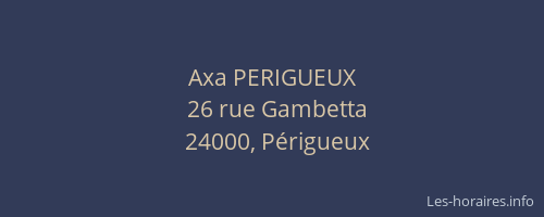 Axa PERIGUEUX