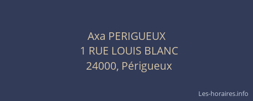 Axa PERIGUEUX