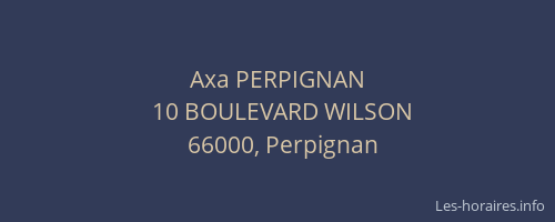 Axa PERPIGNAN
