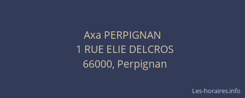 Axa PERPIGNAN