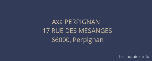 Axa PERPIGNAN