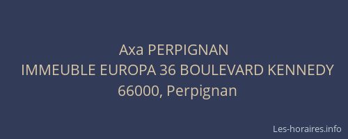 Axa PERPIGNAN