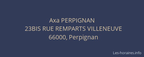 Axa PERPIGNAN