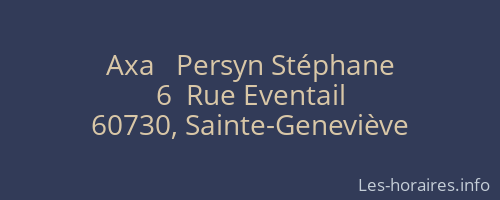 Axa   Persyn Stéphane