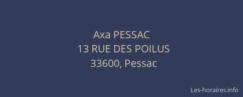 Axa PESSAC