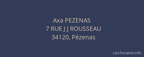 Axa PEZENAS
