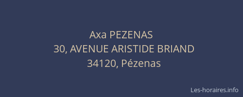 Axa PEZENAS