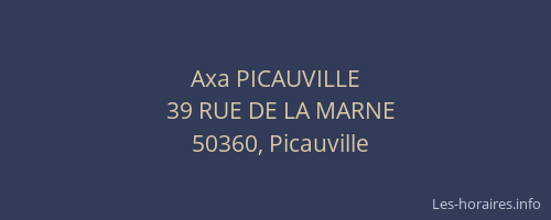 Axa PICAUVILLE