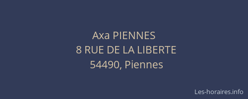 Axa PIENNES