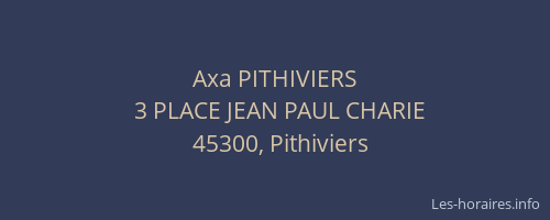 Axa PITHIVIERS