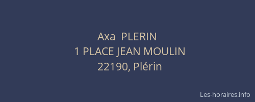 Axa  PLERIN
