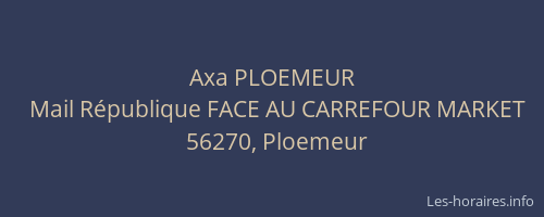 Axa PLOEMEUR