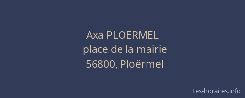 Axa PLOERMEL