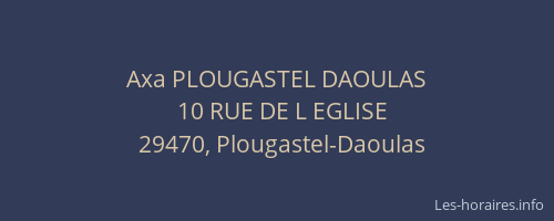 Axa PLOUGASTEL DAOULAS