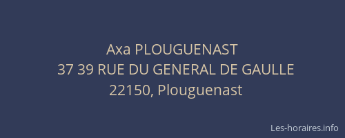 Axa PLOUGUENAST