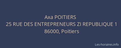 Axa POITIERS