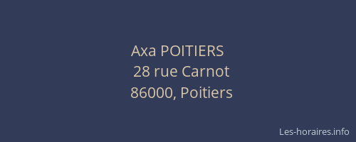 Axa POITIERS